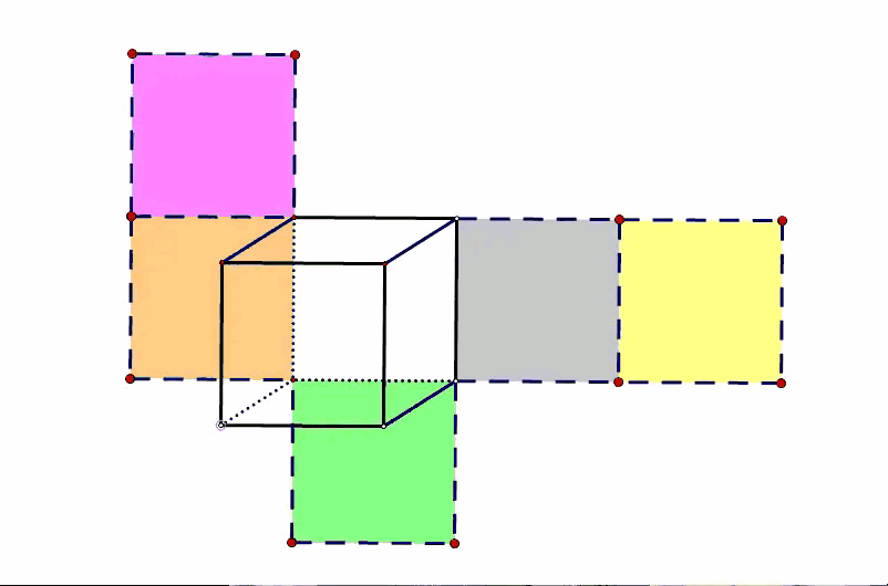 正方体动态展开图